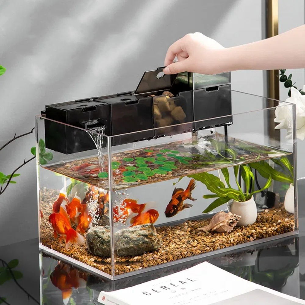 Reef Tank Filter - 3-in-1 외부 수족관 필터 플라스틱 무소음