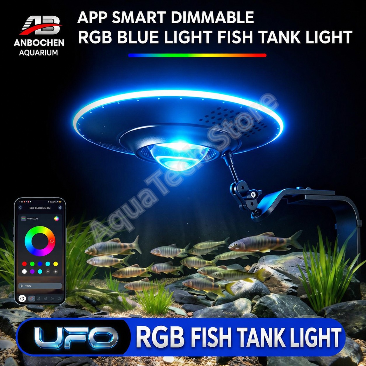 Aquarium Marine Lights - 안보첸 UFO RGB LED 수족관 조명