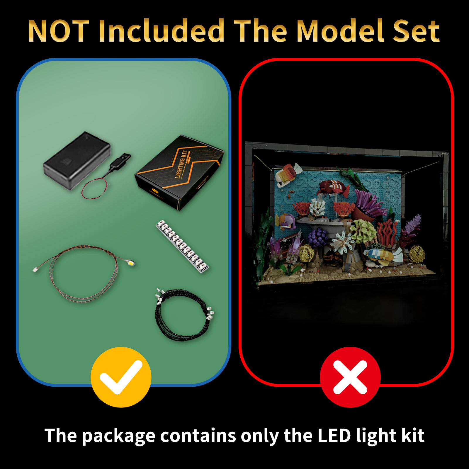 레고 10366 열대 수족관과 호환되는 LYBMTWF  - Aquarium Marine Lights 리뷰 및 가격