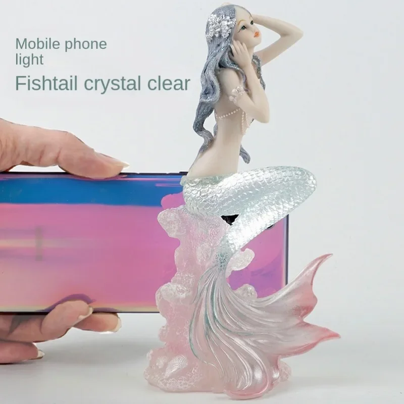절묘한 수지 인어 산호 바다 파도 입상 공예 장식 홈  - Marine Coral 리뷰 및 가격