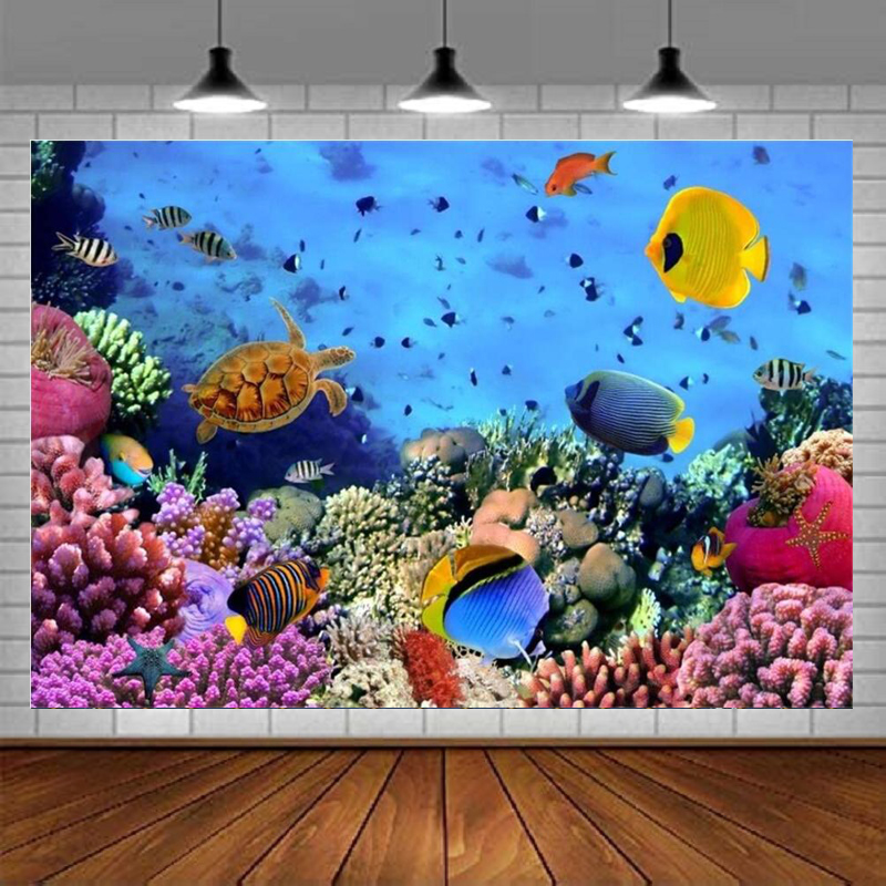 바다 밑 해저 세계 사진 배경 수중 장면 다채로운 해양 - Aquarium Marine World 리뷰 및 가격