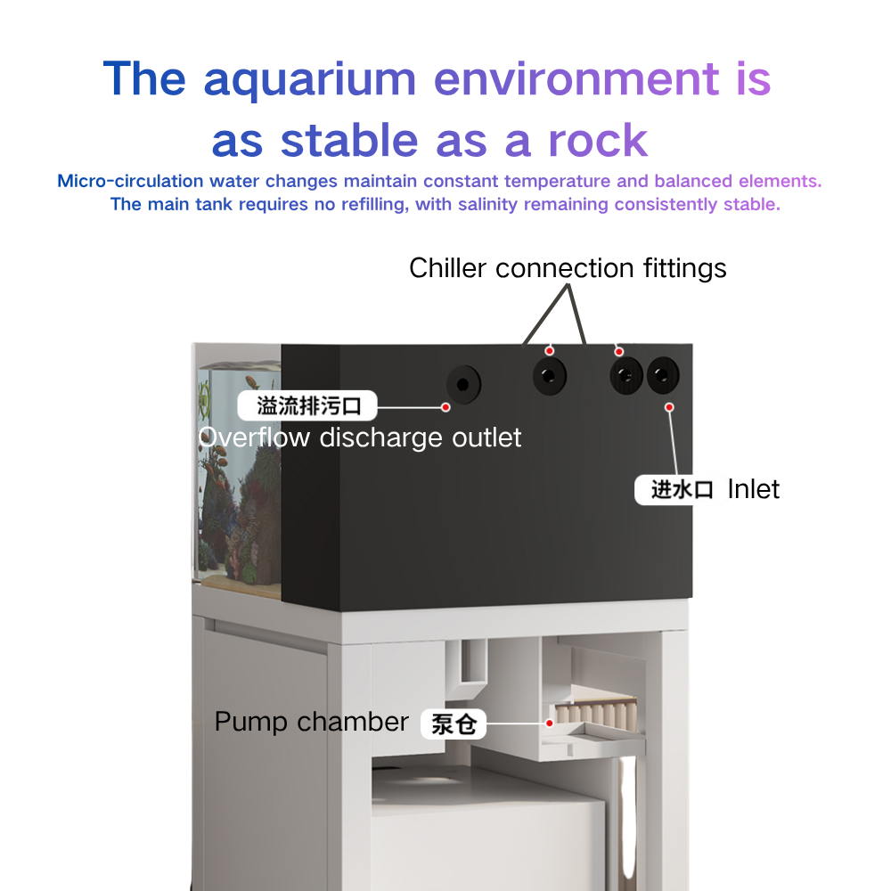 스마트 어항 파오파오샤크 자동 물교환 60cm 큐브형  - Marine Aquarium Cube 리뷰 및 가격