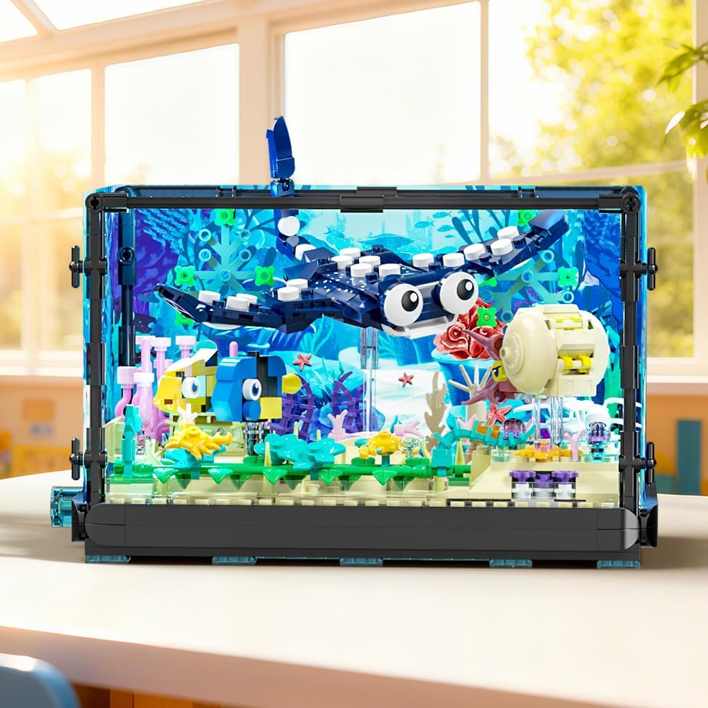 어항 조립 세트 - 해양 수족관 장난감, 크리스마스,  - Marine Aquarium Cube 리뷰 및 가격