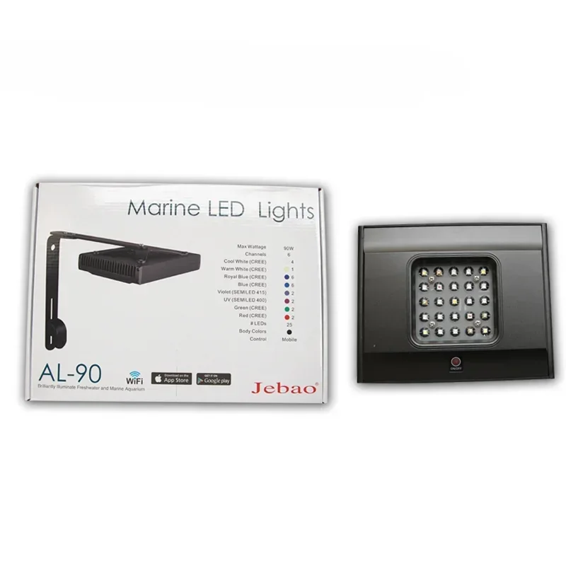 새로운 Jebao WIFI LED 산호 조명 해양 암초 - Reef Lighting 리뷰 및 가격