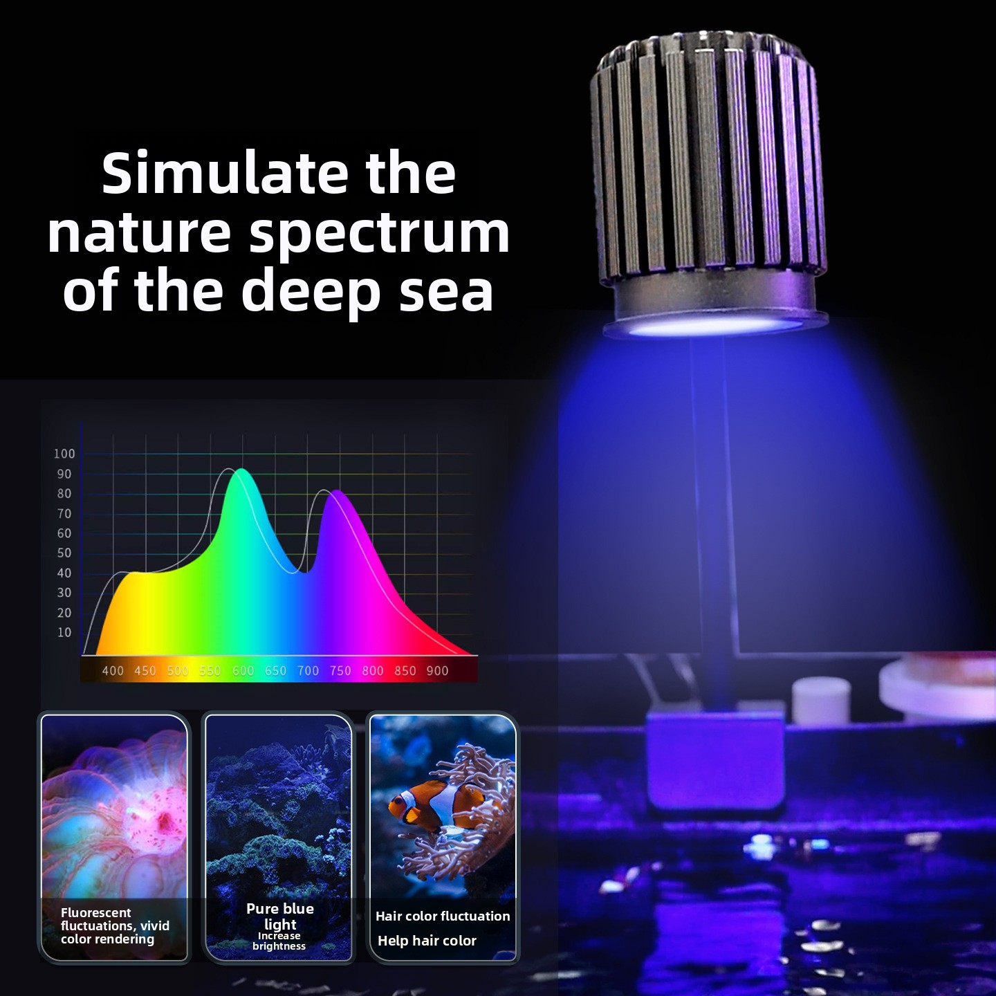 심해용 스펙트럼 지능형 산호등(UV 자극 형광 단백질  - Reef Lighting 리뷰 및 가격