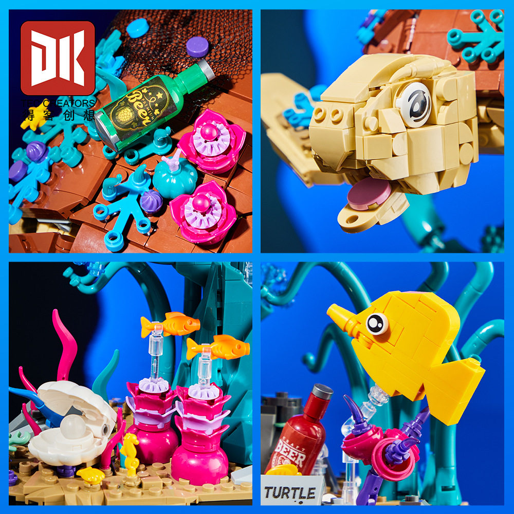 1271PCS 바다거북 빌딩 블록 세트 – 해양 생물  - Marine Aquarium Cube 리뷰 및 가격