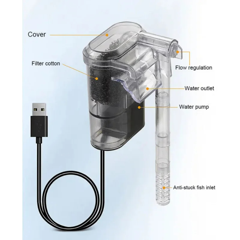 어항용 신형 서스펜디드 필터, 미니 필터, USB, 2 - Reef Tank Filter 리뷰 및 가격