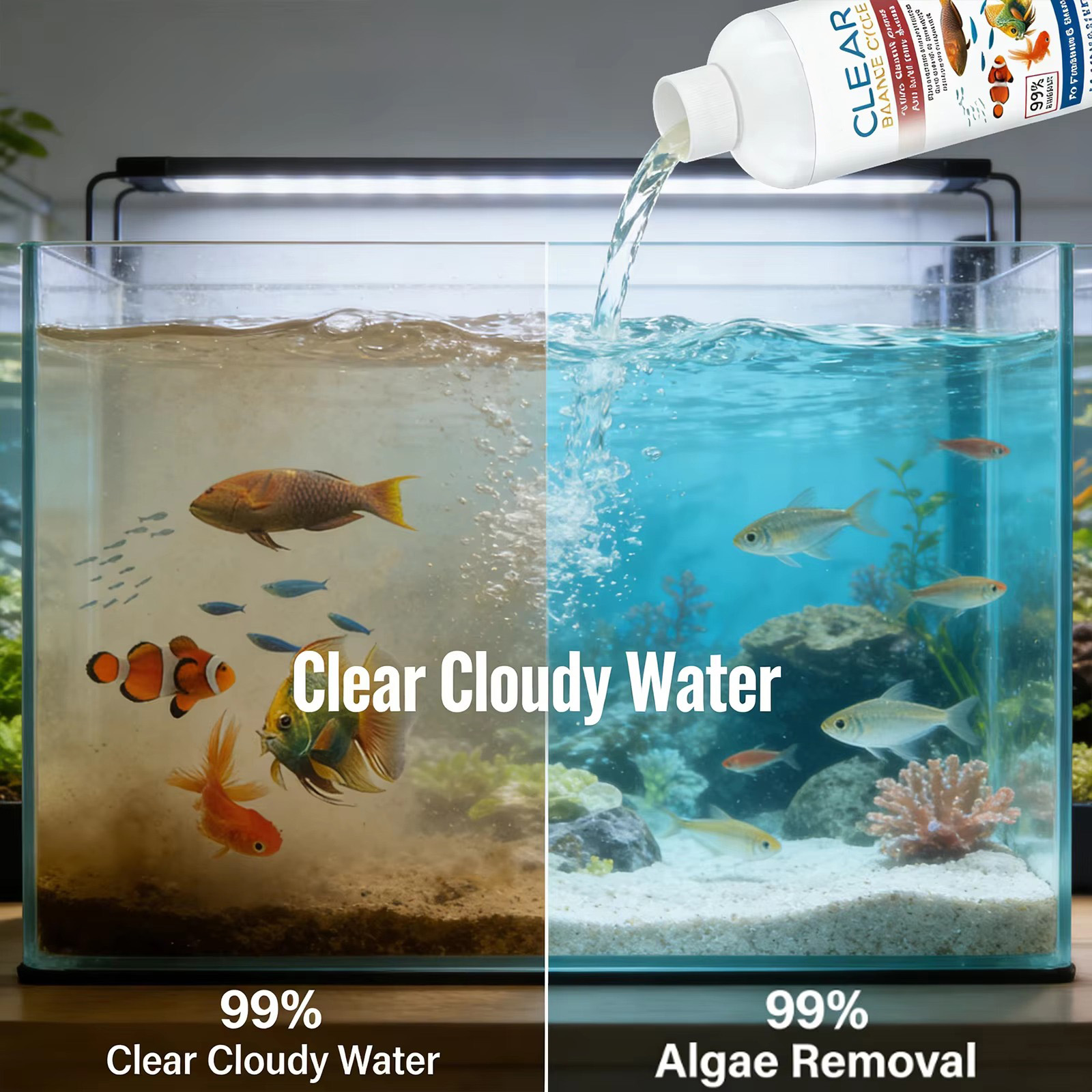 수족관용 물 정화제 및 메틸렌 블루 세척제, 담수 어항 - Ocean Aquarium 리뷰 및 가격