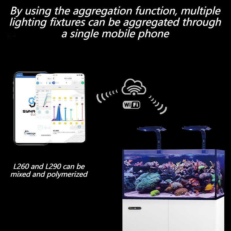 LED 해수등 스마트 온도 조절 WiFi 제어 수족관  - Aquarium Marine Lights 리뷰 및 가격